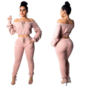 Qudee two piece off the shoulder set