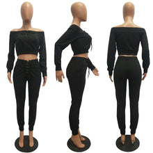 Load image into Gallery viewer, Qudee two piece off the shoulder set
